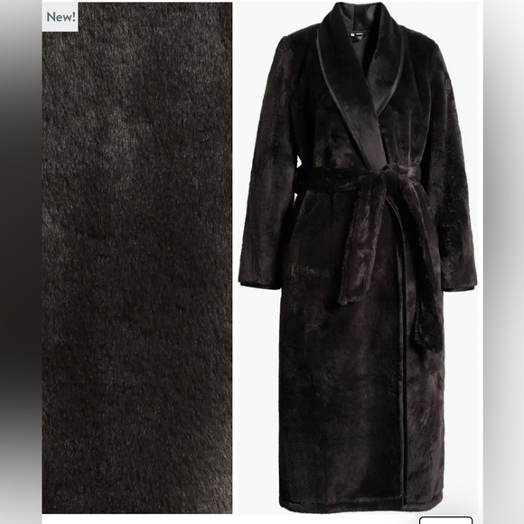 Nordstrom Other - NWT Nordstrom super soft faux fur robe - luxurious